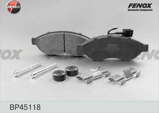 Тормозные колодки Fenox. Артикул BP45118