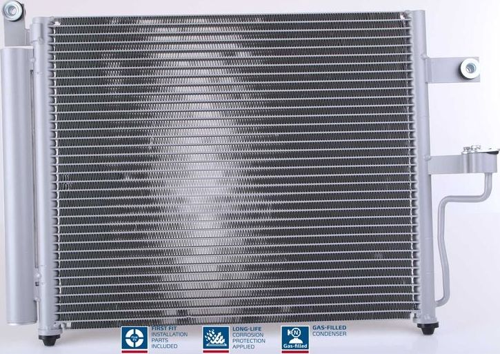 Радиатор кондиционера (конденсатор) Nissens (алюминий). Артикул 94452