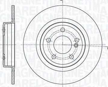 Тормозной диск Magneti Marelli. Артикул 361302040707