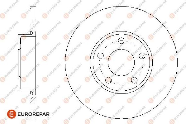 Тормозной диск Eurorepar передний для Audi A4 I (B5) 1994-2001. Артикул 1667859580