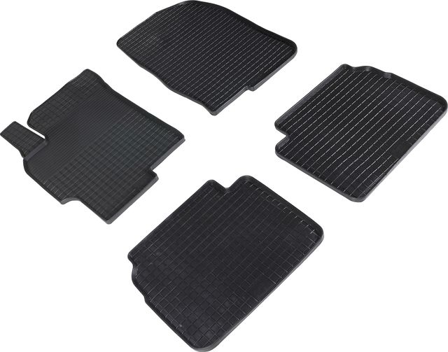 Коврики резиновые Seintex с узором сетка для салона Mazda 6 II 2008-2012. Артикул 00687