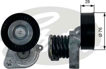 Натяжной ролик (натяжитель) приводного поликлинового ремня Gates DriveAlign®. Артикул T39207