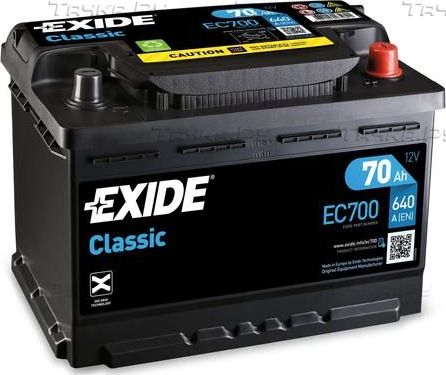 Аккумулятор Exide Classic * для Mercedes-Benz G-Класс W463 I 1989-1997. Артикул EC700