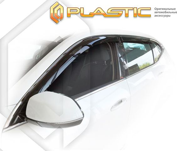 Дефлекторы СА Пластик для окон (Classic полупрозрачный) Haval F7 2019-2026. Артикул 2010030314587