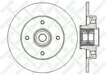 Тормозной диск Stellox. Артикул 6020-1939-SX