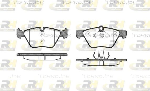 Тормозные колодки RoadHouse передние для BMW 5 VI (F10/F11/F07) 2009-2017. Артикул 21052.00