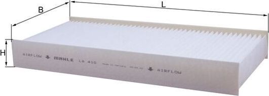 Салонный фильтр Mahle. Артикул LA 410