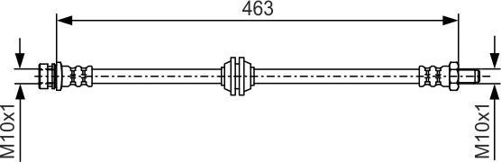 Тормозной шланг Bosch. Артикул 1 987 481 544
