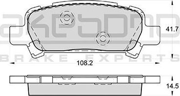 Тормозные колодки Akebono Standard. Артикул AN-475WK