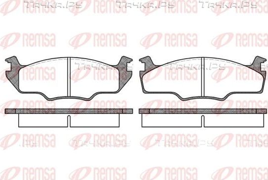 Тормозные колодки Remsa передние для SEAT Ibiza II 1993-2002. Артикул 0121.10