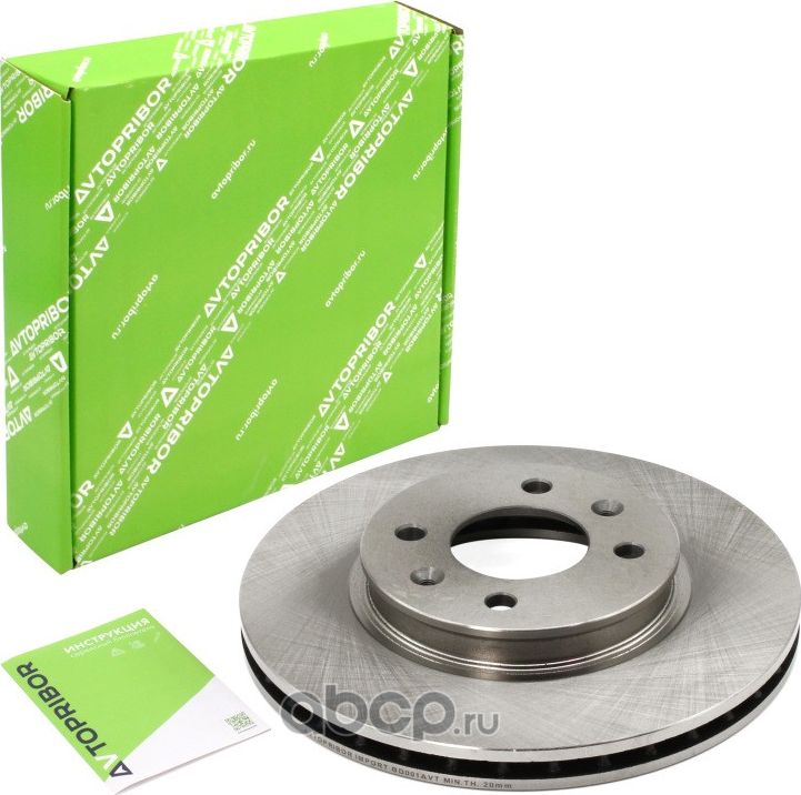 Диск тормозной Hyundai Solaris (10-) (17-) передний (Автоприбор). Артикул BD001AVT