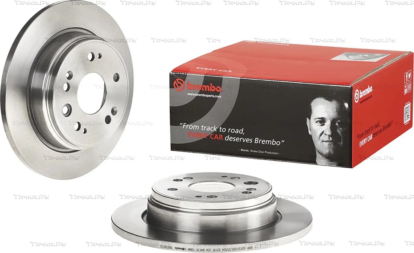 Тормозной диск Brembo PRIME LINE задний для Honda FR-V 2004-2009. Артикул 08.B586.10