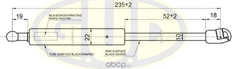 Амортизатор (упор) капота G.U.D.. Артикул GGS010171