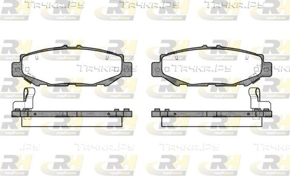 Тормозные колодки RoadHouse задние для Lexus GS II 1997-2004. Артикул 2424.04