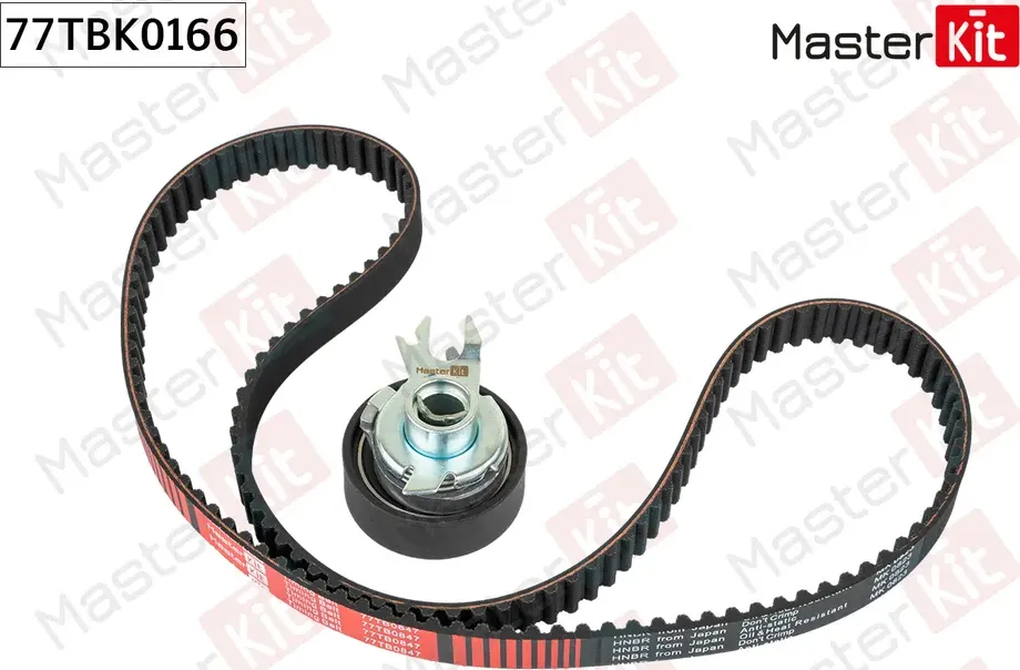 77TBK0166 Комплект ремня ГРМ Skoda OCTAVIA I (1U5) 1998 - 2010 (Master KIT). Артикул 77tbk0166