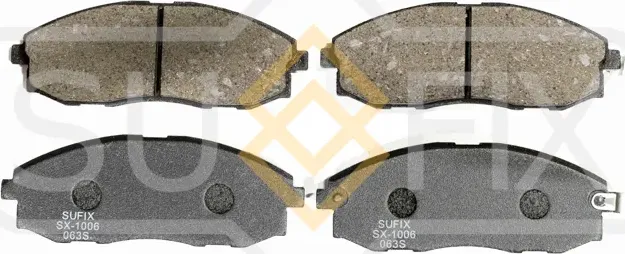 Колодки тормозные дисковые | перед прав/лев | (Sufix). Артикул SX-1006