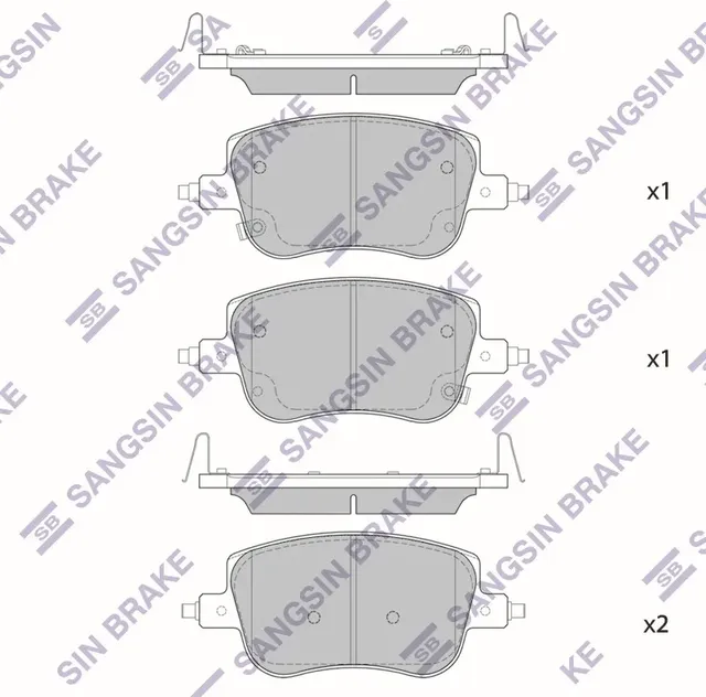 Колодки тормозные HAVAL JOLION 20- 4WD передние (HI-Q). Артикул SP4119