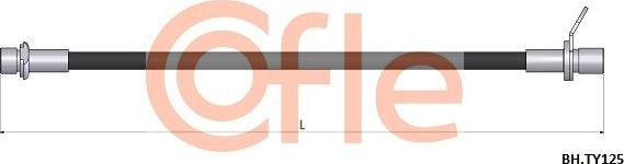 Тормозной шланг Cofle задний для Toyota Avensis I 1997-2003. Артикул 92.BH.TY125
