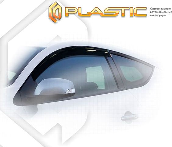 Дефлекторы СА Пластик для окон (Classic полупрозрачный) Renault Megane 2008. Артикул 2010030306872