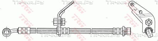 Тормозной шланг TRW передний левый для Honda Accord VII 2003-2008. Артикул PHD7072