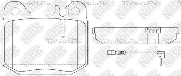 Тормозные колодки NiBK. Артикул PN0203W