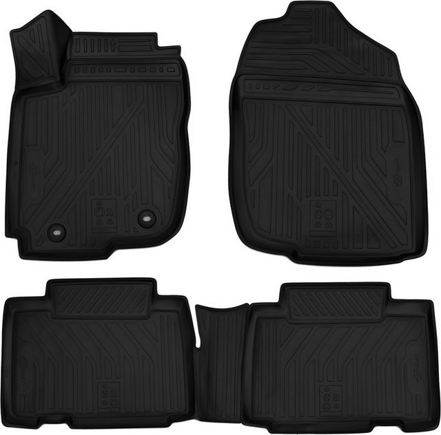 Коврики 3D Format c повышенной износостойкостью для салона Toyota RAV4 IV 2015-2026. Артикул FORMAT.CARTYT00007k