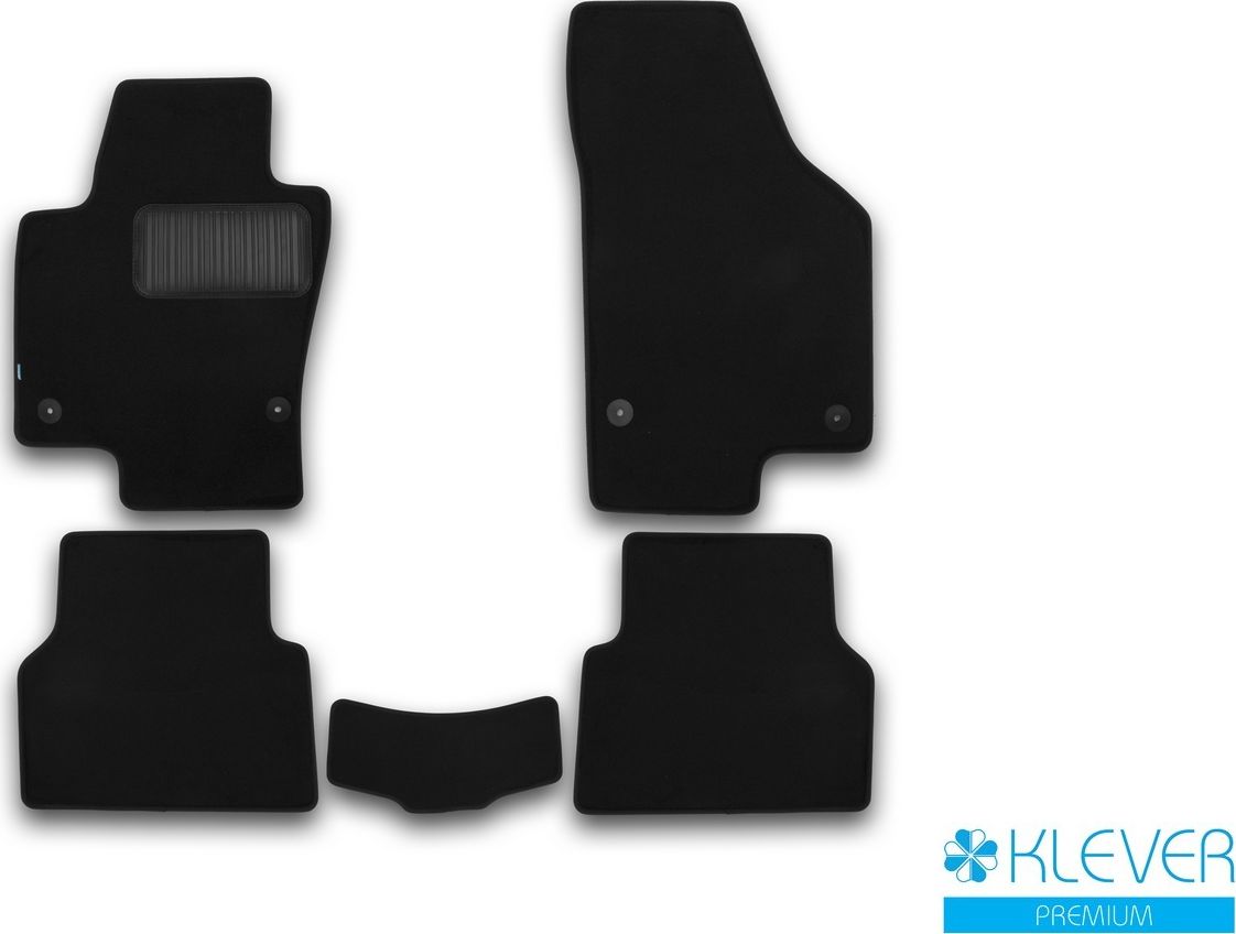 Коврики Klever Premium для салона Volkswagen Tiguan I кроссовер 2007-2011. Артикул KLEVER03512122110kh