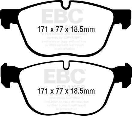 Тормозные колодки EBC Brakes. Артикул DP41938R