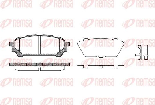 Тормозные колодки Remsa. Артикул 1176.01
