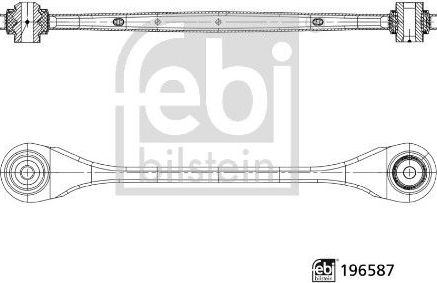 Поперечный рычаг задней подвески Febi Bilstein (Листовая сталь). Артикул 196587