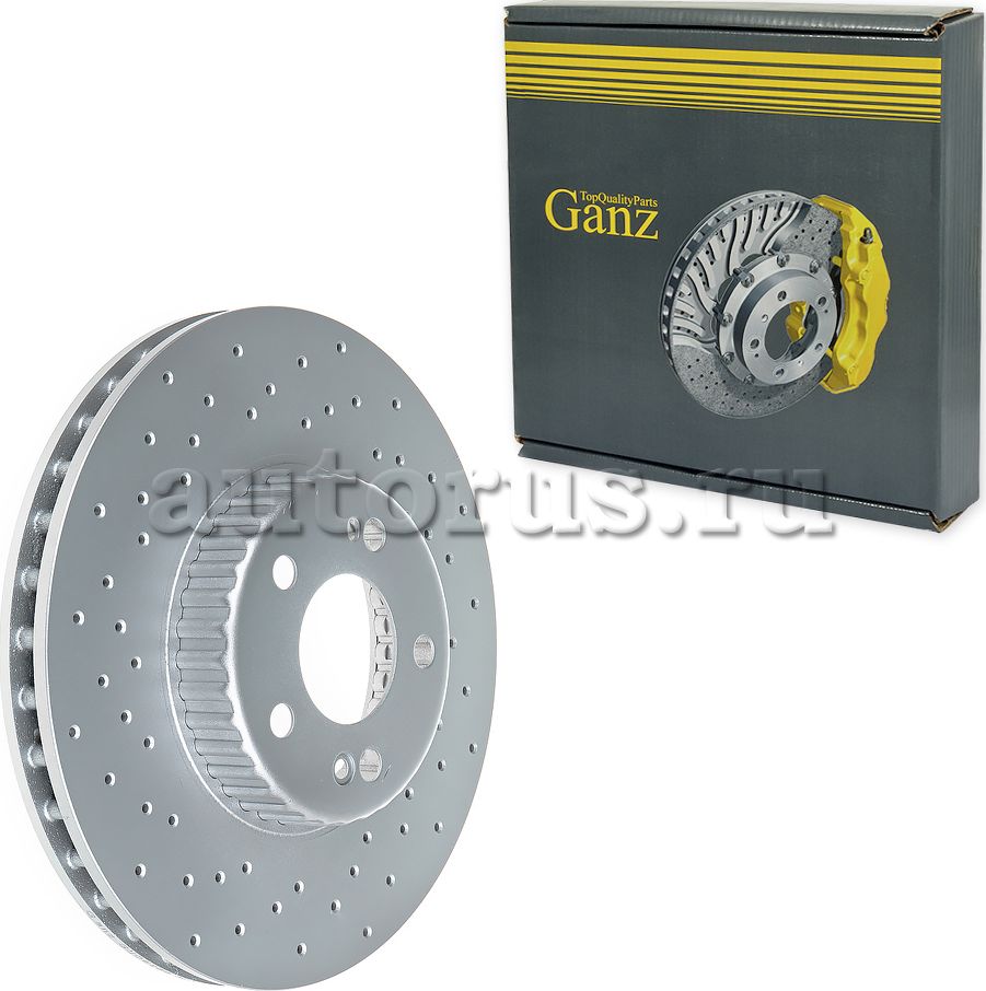 Диск тормозной передний (Ganz). Артикул GIJ06255