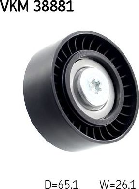Направляющий (ведущий) ролик приводного поликлинового ремня SKF правый для BMW 2 F22 2014-2026. Артикул VKM 38881