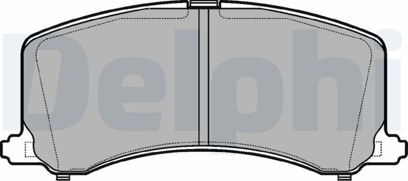 Тормозные колодки Delphi (органический). Артикул LP1014