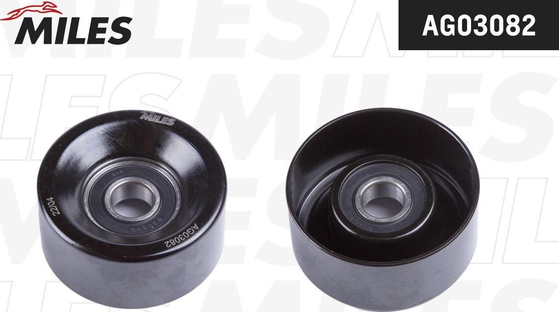 Направляющий (ведущий) ролик приводного поликлинового ремня Miles. Артикул AG03082