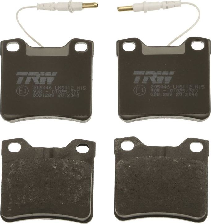 Тормозные колодки TRW COTEC. Артикул GDB1289