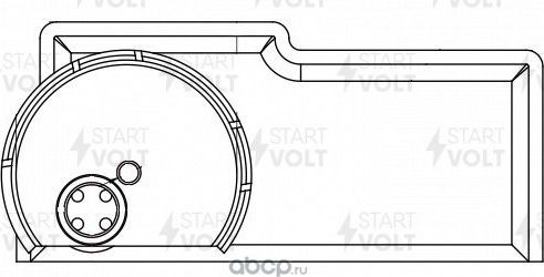 Сетка-фильтр грубой очистки бензонасоса StartVOLT для Chevrolet Cobalt II 2013-2026. Артикул SFF 0558