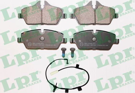 Тормозные колодки LPR передние для MINI Hatch III (F55/F56) 2017-2026. Артикул 05P1241A