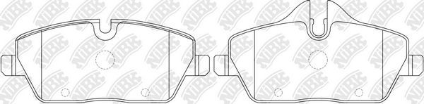 Тормозные колодки NiBK передние для MINI Roadster R59 2011-2015. Артикул PN0508
