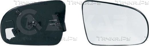Зеркальное стекло бокового зеркала Alkar правое для Opel Corsa B 1993-2001. Артикул 6402417