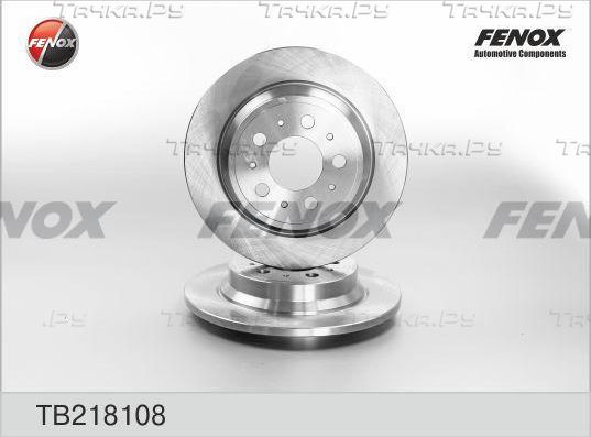 Тормозной диск Fenox задний для Volvo V70 II 1999-2008. Артикул TB218108