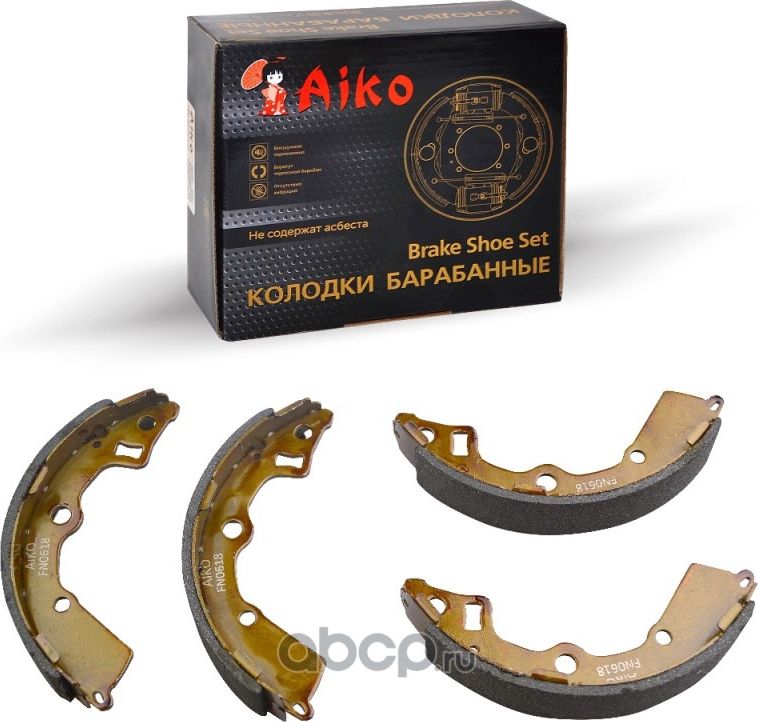 Колодки барабанные KIA Picanto (2003-2011) (Aiko). Артикул FN0618