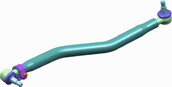 Рулевая тяга продольная Lemforder для Volvo  FM7 1998-2001. Артикул 38802 01