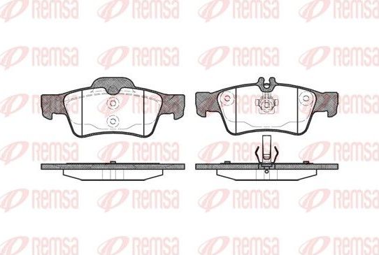 Тормозные колодки Remsa. Артикул 0991.00