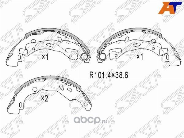 Колодки тормозные RR RENAULT LOGAN 04- (SAT). Артикул ST440609415R