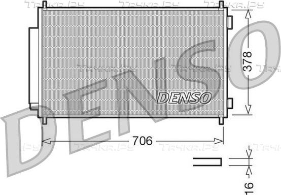 Радиатор кондиционера (конденсатор) Denso для Honda CR-V III 2006-2012. Артикул DCN40002
