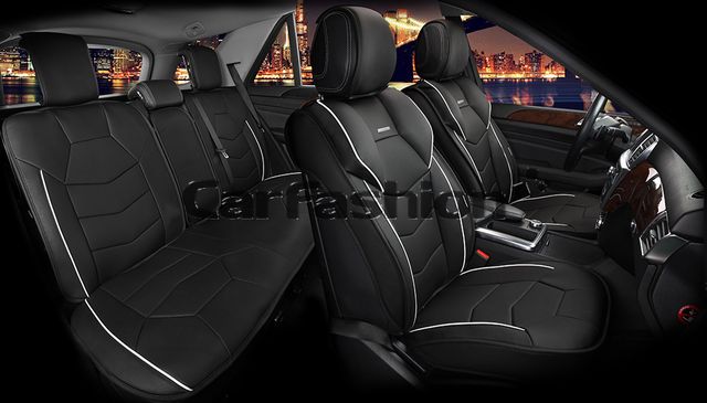 Накидки универсальные CarFashion Samurai Plus для авто, цвет Белый/Черный/Черный. Артикул 22340