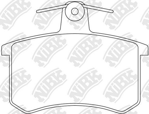 Тормозные колодки NiBK. Артикул PN0017