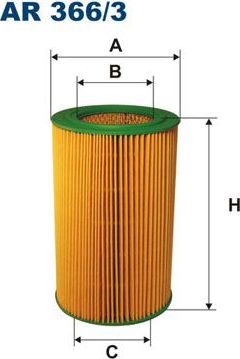 Воздушный фильтр Filtron. Артикул AR 366/3