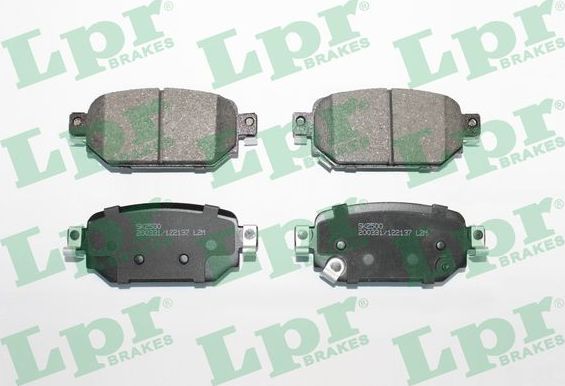 Тормозные колодки LPR задние для Mazda CX-3 I 2018-2026. Артикул 05P2137