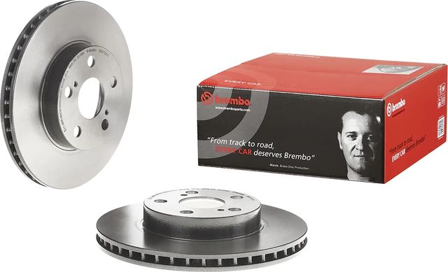 Тормозной диск Brembo UV Coated передний для Toyota Prius II (XW20) 2003-2009. Артикул 09.A713.11